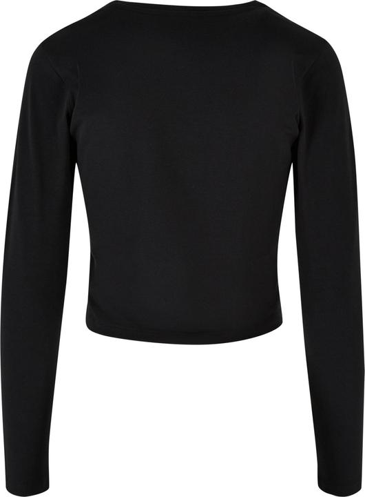 Actual product image Build Your Brand Womens/Ladies Long-Sleeved Crop Top (5XL)