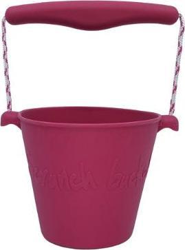 Produktbild Scrunch Bucket - Silikon Eimer Kirschrot/pink
