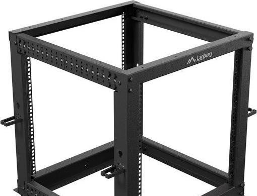 Produktbild Lanberg OPEN RACK 19 12U 600X600-1100 REGULOWANY CZARNY (19 Zoll Rack)