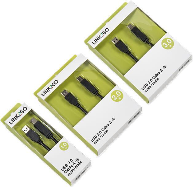 Image du produit Link2Go Câble USB 3.0 (3 m, USB 3.0)