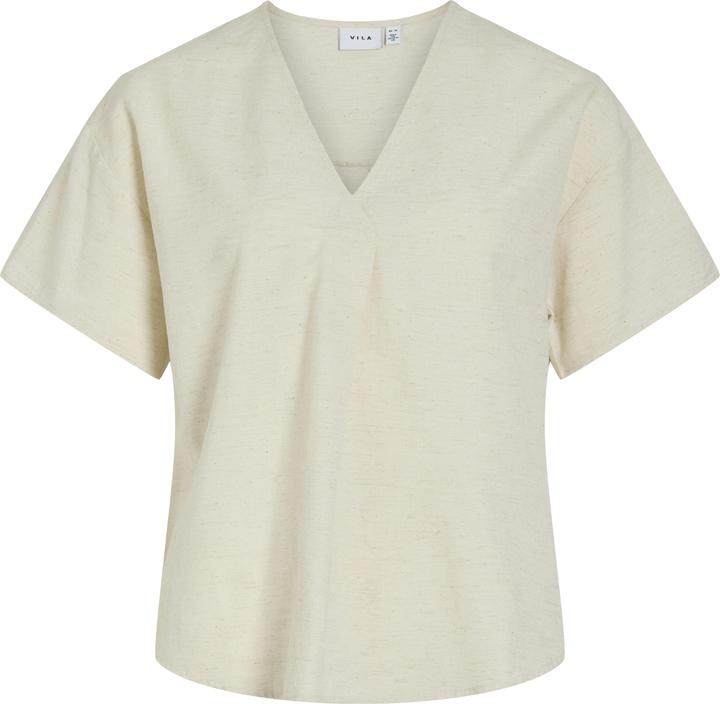 Actual product image Vila V-neck top with short sleeves (40)