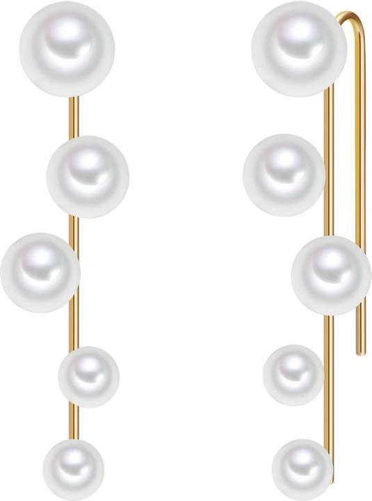 Produktbild Lulu & Jane Damen Messing Muschelkernperle gelbgold - 29645 (Messing)