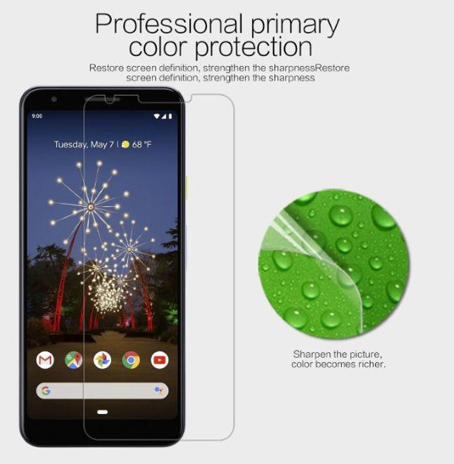 Actual product image Nillkin Super Clear Series Protective Film (1 Piece, Google Pixel 3a XL)