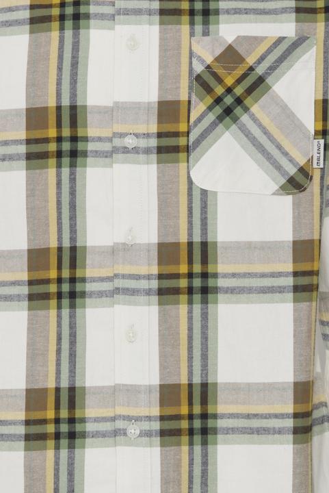 Actual product image Blend long sleeve plaid shirt with pocket (XL)