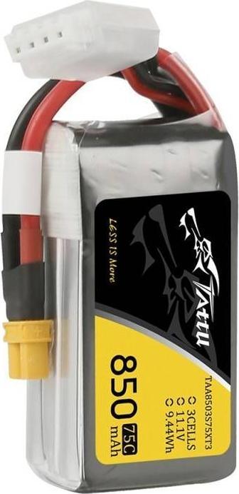Actual product image Tattu RC Battery LiPo 850 mAh 11.1 V 75C (11.10 V, 850 mAh)