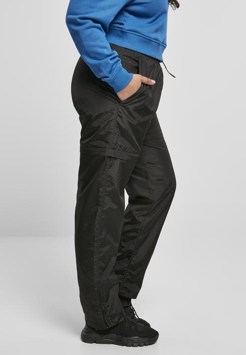 Actual product image Urban Classics Ladies Shiny Crinkle Nylon Zip Pants (L)