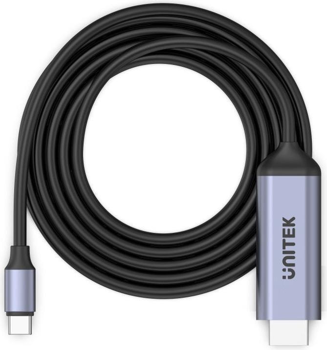 Actual product image Unitek V1423A Adapteris USB-C - HDMI 2.1 8K60Hz 1.8 m (1.80 m, HDMI)