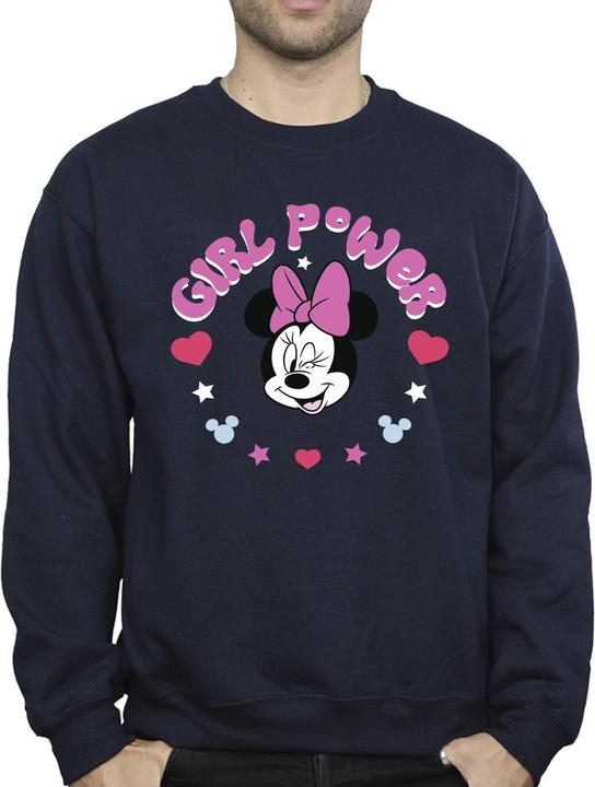 Actual product image Disney Mens Minnie Mouse Girl Power Sweatshirt (M)