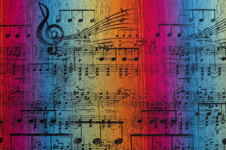 Actual product image Lennylamb Ringsling - Symphony Rainbow Dark (1.80 m)