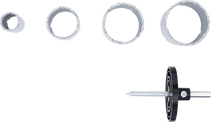 Actual product image BGS Tile Drill Bit Set 33 - 73 mm 6 pcs. (33, 53, 67, 73 millimetres)