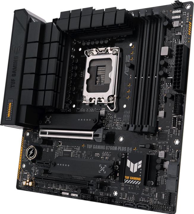 Actual product image ASUS TUF GAMING B760M-PLUS D4 (LGA 1700, Intel B760, mATX)