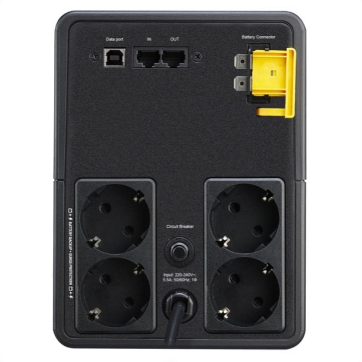 Produktbild APC BX1600MI-GR Unterbrechungsfreie Stromversorgung (USV) Line-Interaktiv 1600 VA 900 W 4 AC-Ausgänge (1600 VA, 900 W, Line-Interaktiv USV)