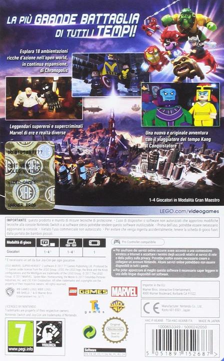 Actual product image WB Lego Marvel Super Heroes 2 (Switch Lite, Switch OLED, Switch, IT)