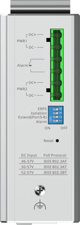 Actual product image Ruijie Reyee RG-NIS2100-8GT2SFP-HP Industrial switch (10 Ports)