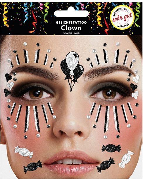 Image du produit Sombo Tatouage du visage clown noir