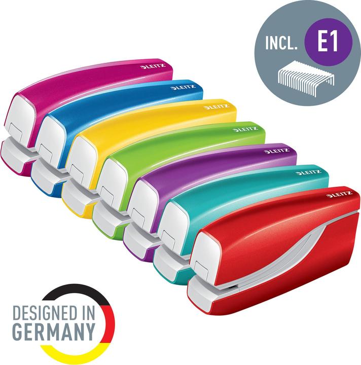 Actual product image Leitz Electric stapler WOW metallic red (10 Sheets)
