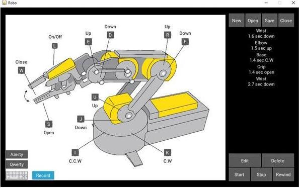 Actual product image Velleman USB Interface Kit for Robot Arm KSR10