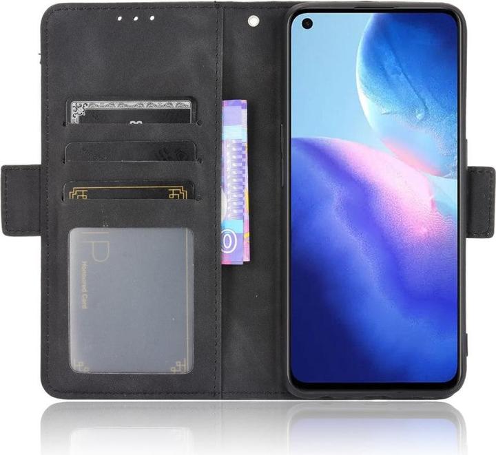 Image du produit Cover-Discount OPPO Find X3 Lite - Etui avec de nombreux emplacements pour cartes noires (Oppo Find X3 Lite)