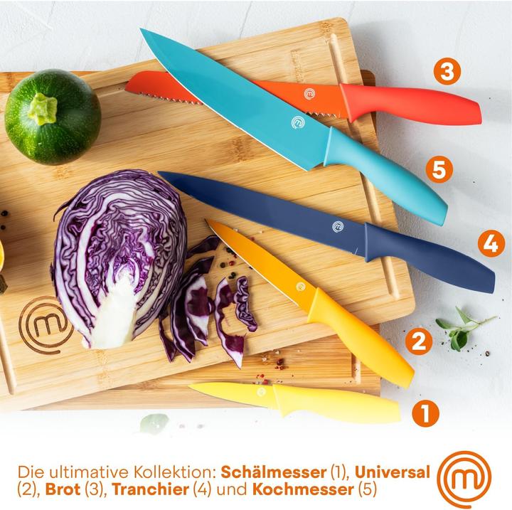 Actual product image Masterchef 6-teiliges Messerblock-Set