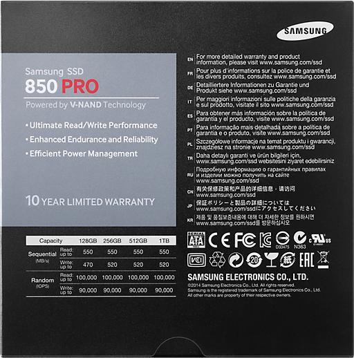 Productafbeelding Samsung 850 Pro (128 GB, 2.5")