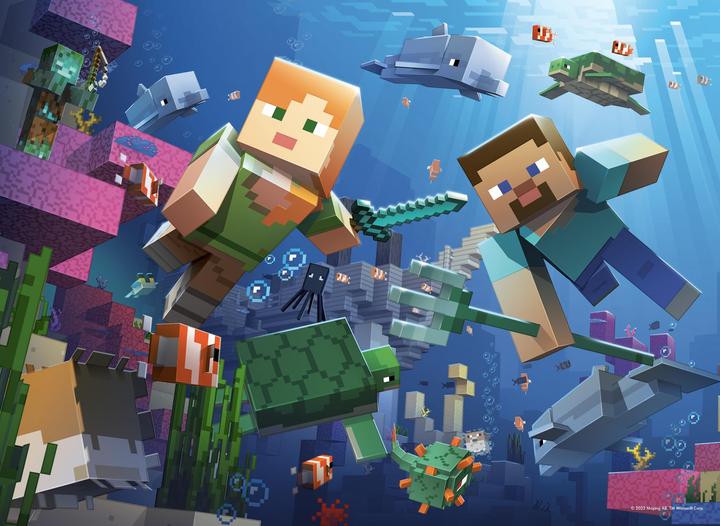 Image du produit Ravensburger Puzzle Minecraft 4x100pzs (100 pièces)