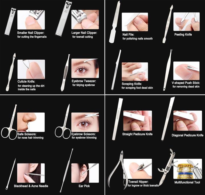 Image du produit Debaijia 16-teiliges Maniküre & Pediküre-Set Luxus