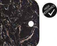 Actual product image Kinvara cutting board wood and black marble 38cm