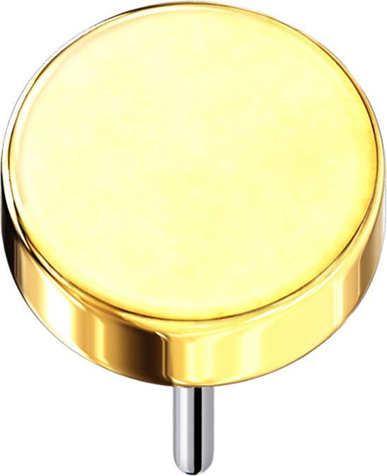 Star Piercing Threadless Scheibe vergoldet (Titan G23, ohne Messing)