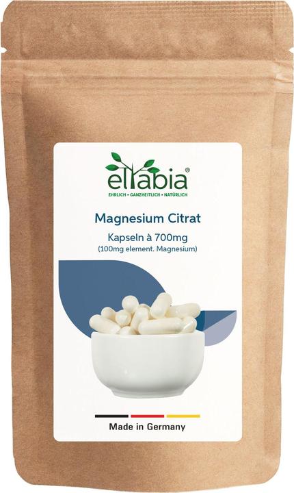 Eltabia Magnesiumcitrat Kapseln – Für Muskelentspannung & Energie (100 Stück, Kapseln)