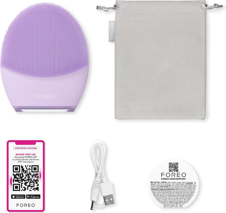 Actual product image Foreo LUNA Plus 4 Cleaning and lifting sonic brush - Variant: Sensitive Skin