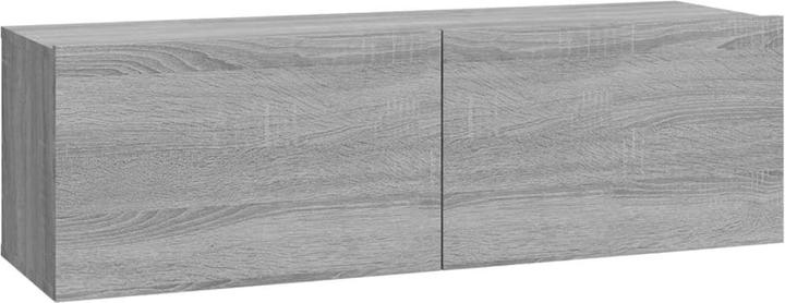 Produktbild VidaXL 4-tlg. TV-Schrank-Set Grau Sonoma Holzwerkstoff,Farbe: Grau (30 x 30 x 110 cm)