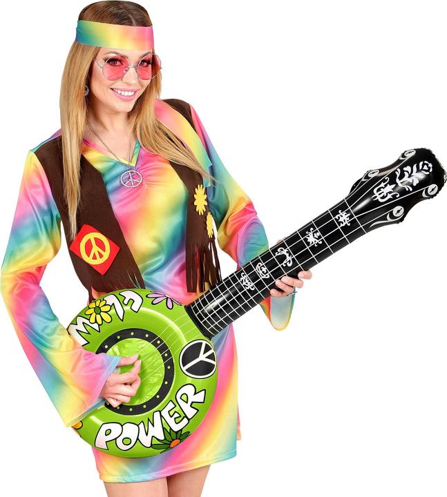 Actual product image Widmann INFLATABLE BANJO GREEN 100 cm