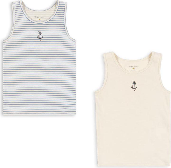 Produktbild Konges Slojd 2Pack Basic Tanktop Stripe Provence (104)
