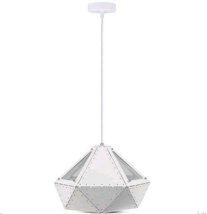 Produktbild V-TAC VT7310W Hängelampe Pastell Prisma Weiss 310 x 180 mm (E27)