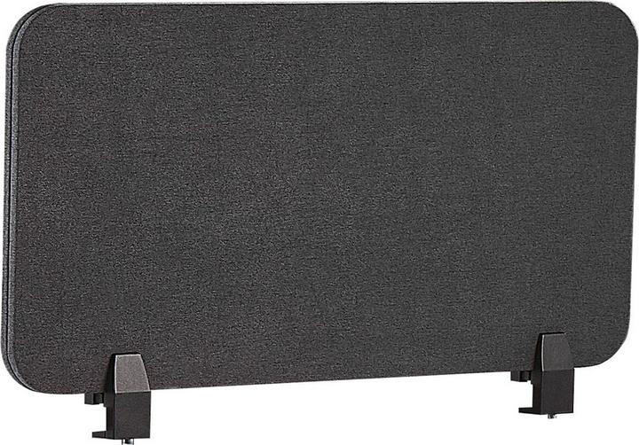 Produktbild Beliani Schreibtischtrennwand dunkelgrau 80 x 40 cm WALLY (80 x 40 cm)