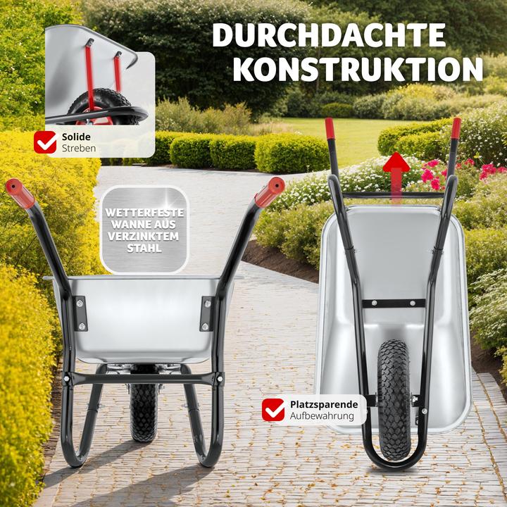 Actual product image tectake Oskar Wheelbarrow
