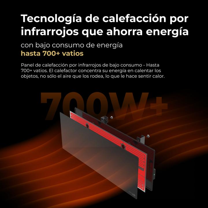 Productafbeelding Aeno infraroodstraler premium eco smart gh2s 700w zwart (700 W)
