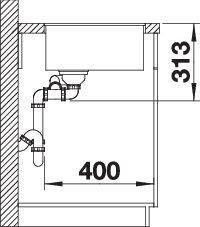Produktbild Blanco SUBLINE 340/160-F (55.20 cm, 42.70 cm)