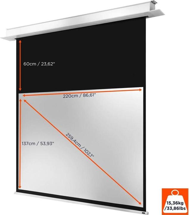 Actual product image Celexon Motor Professional Plus (102", 16:10)