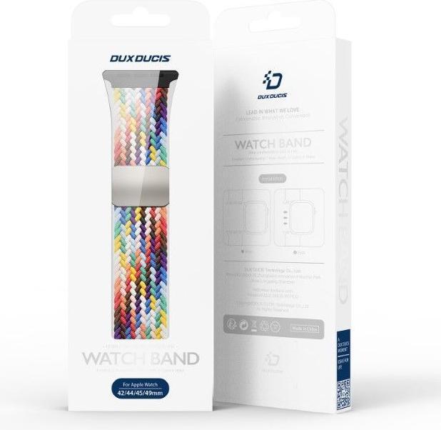 Actual product image Dux Ducis Mixture Pro bracelet Apple Watch 38mm/40mm/41mm - rainbow (38 mm, 40 mm, 41 mm, Nylon)