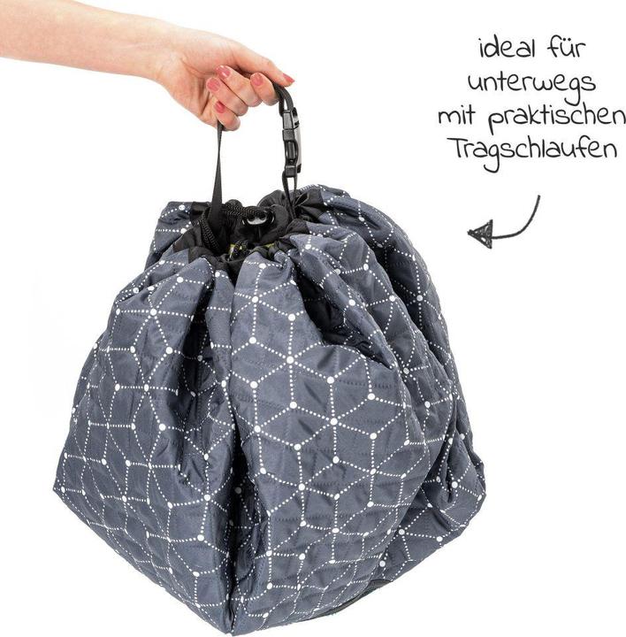 Produktbild Zamboo Krabbeldecken Spielplatzdecke 2in1 - Tasche und Unterlage - Grau