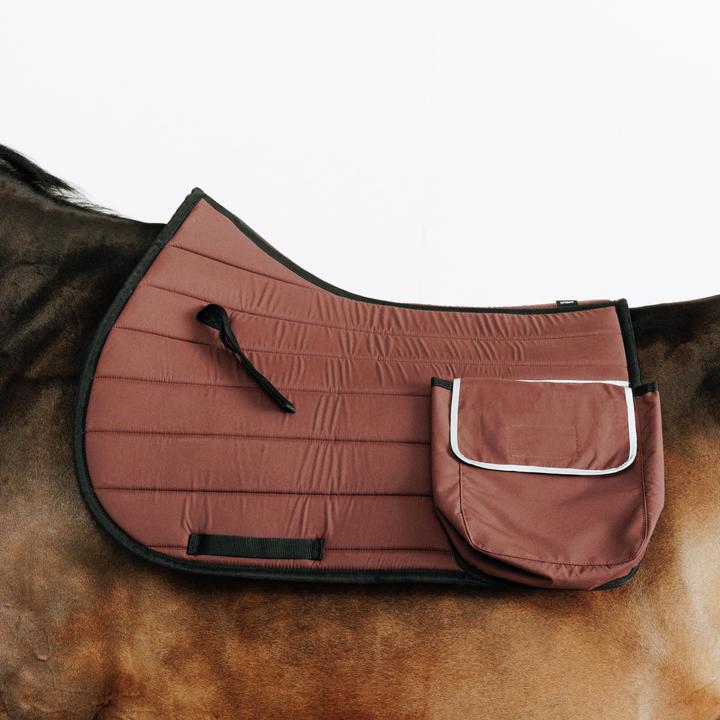 Actual product image Fouganza Schabracke Wanderreiten mit Tasche braun