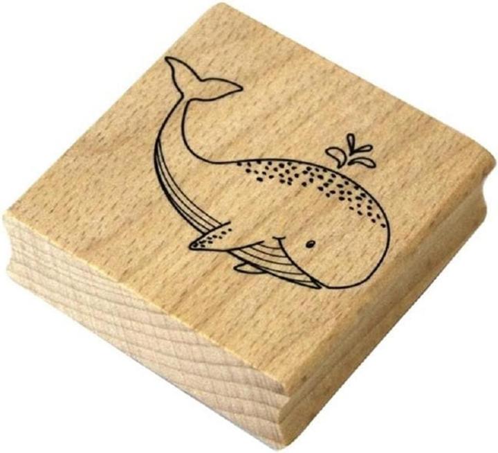 Actual product image Artoz Motif stamp whale light brown