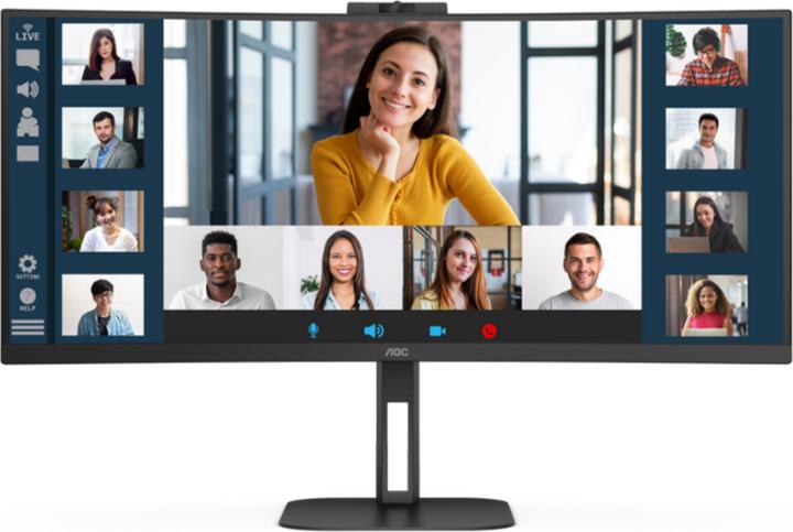 Actual product image AOC CU34V5CW/BK (3440 x 1440 pixels, 34")