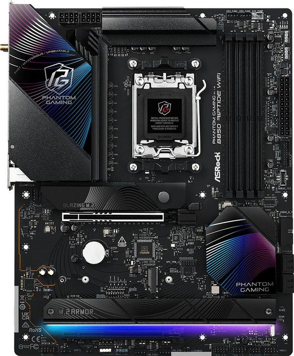Produktbild AsRock Phantom Gaming B850 Riptide WiFi (AM5, AMD B850, ATX)