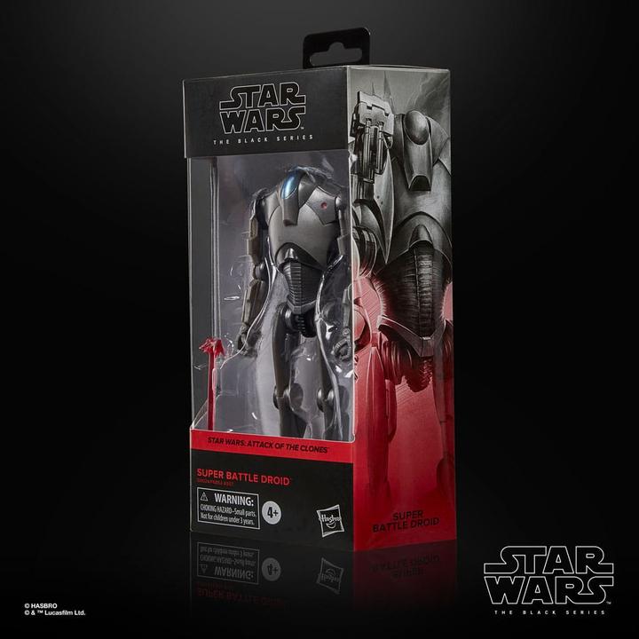 Actual product image Hasbro Star Wars Episode II Black Series Action Figure Super Battle Droid 15 cm