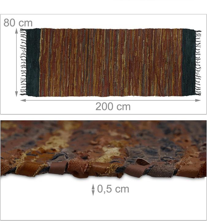 Image du produit Relaxdays Tapis tissé (80 x 200 x 0,5 cm)