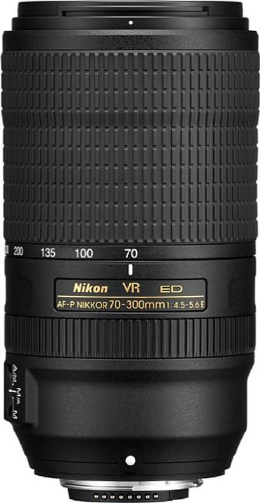 Nikon AF-P Nikkor 70-300mm f/4.5-5.6E ED VR (Nikon F, Vollformat, APS-C / DX)