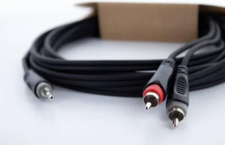 Actual product image Cordial 14856 Klinke / Cinch Audio Y-Adapter (1x Klinkenstecker 3.5 mm - 2x Cinc (3 m, 2.5mm, Cinch)