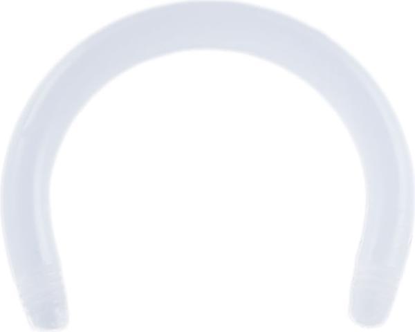 Star Piercing Circular Barbell-Stab transparent (Acryl, ohne Messing)